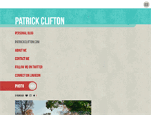 Tablet Screenshot of patrickclifton.com